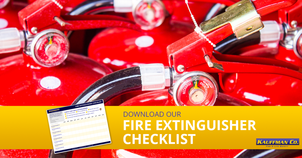 kauffman co fire extinguisher checklist cover photo