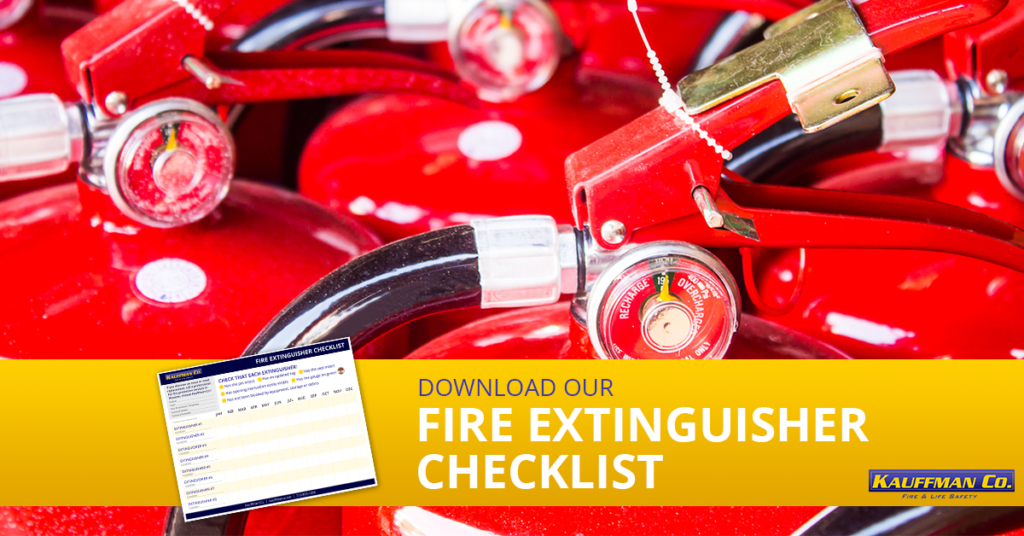 Fire Extinguisher Checklist Free Download Office Fire Safety